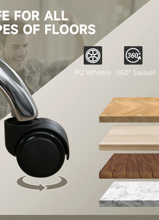 Massage Office Chair, Heated Reclining Computer Chair with Adjustable Height and Footrest, Beige