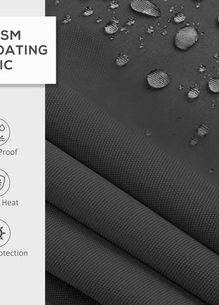 12' x 10' Retractable Awning, 280gsm UV Resistant Sunshade Shelter for Deck, Balcony, Yard, Dark Gray