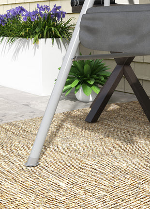 2-Seater Outdoor Porch Swing with Canopy and Table, Patio Swing Chair for Garden, Poolside, Backyard, Gray