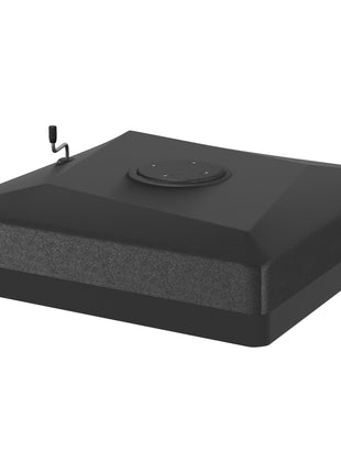 330 lbs. Fillable Umbrella Base for 84D-110V02 Model Umbrella, Cantilever Umbrella Stand, Wheels, Adjustable Feet, Black