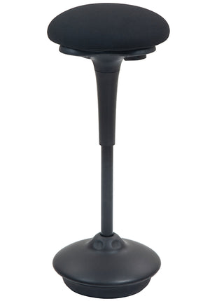Backless Wobble Chair, Adjustable Active Ergonomic Stool Chair, with Rocking Motion, Padded, Black