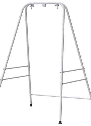 Hammock Chair Stand  Indoor and Outdoor Use with Anti-Slip Foot Pads, 2 Carabiners, White