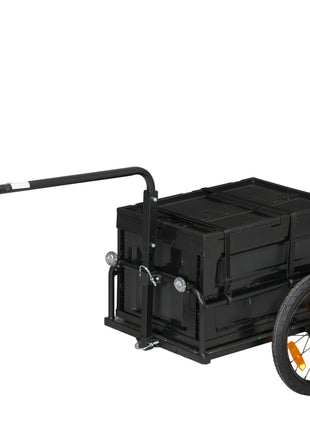 Trailer for Bike, Bicycle Cargo Trailer with Removable Storage Box, No Bottom
