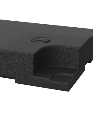 4 Pieces Cantilever Patio Umbrella Base, Outdoor Offset Umbrella Weights, 176 lbs Capacity Water or 264 lbs Capacity Sand  Plates Set, Black