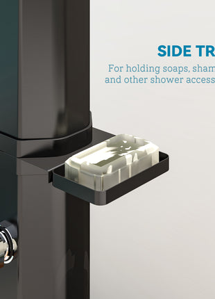 7.1FT Slolar Heated Outdoor Shower, 9.2 Gallon Outdoor Solar Shower for Backyard, Poolside, Beach, Spa