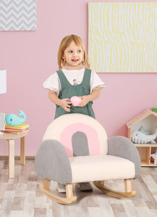 Kids Sofa, Rocking Toddler Sofa Chair, Gift for 18-36 Months, Gray