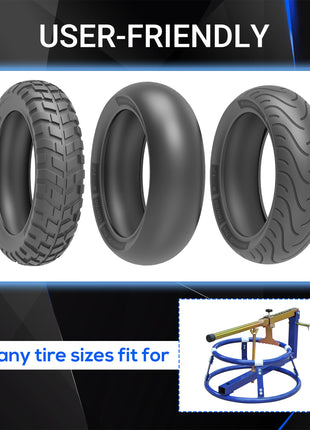 Motorcycle Tire Changer Stand with Adjustable Bead Breaker, Fit for 16-22in Tyres