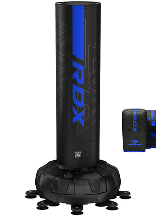 RDX F6 6FT KARA BLUE FREE STANDING PUNCH BAG WITH MITTS SET