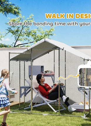 95" Extra Large Metal Outdoor Catio with Waterproof Cover, 2 Resting Boxes, 7 Jumping Platforms, for Multiple Cats