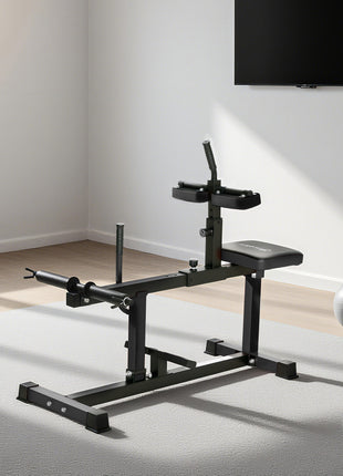Adjustable Steel Seated Calf Raise Exercise Strength Training Gym Equipment, Black