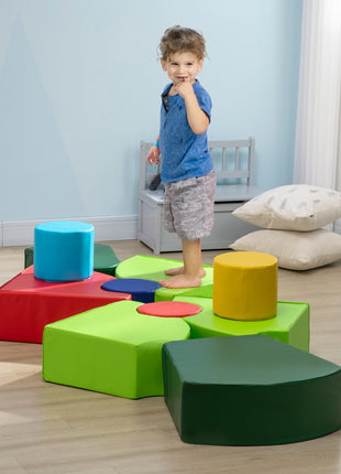 10-Piece Rearrangeable Foam Playset Soft Play Equipment Toddler Educational Toy