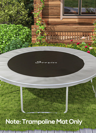 Trampoline Replacement Mat, Fits 12' Trampoline w/ 72 V-Hooks & 5.5" Springs (Spring & Frame not Included), Green