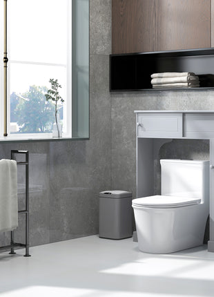 Over Toilet Bathroom Organizer, Freestanding Over the Toilet Storage Cabinet with Adjustable Shelves, Toilet Rack