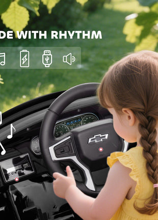 Electric Ride on Car 12V Kids Ride-on Toy, Black