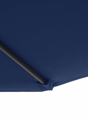 10' Cantilever Tilt Offset Patio Umbrella w/ UV & Water Safe Material & Cross Base (Weight Not Included), Navy Blue
