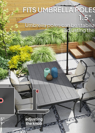 Patio Umbrella Base, 40 lbs Concrete Heavy Duty Umbrella Base, Outdoor Umbrella Stand Patio Umbrella Holder for 1.5"/1.9" Umbrella Poles for Outdoor, Lawn, Poolside, Black