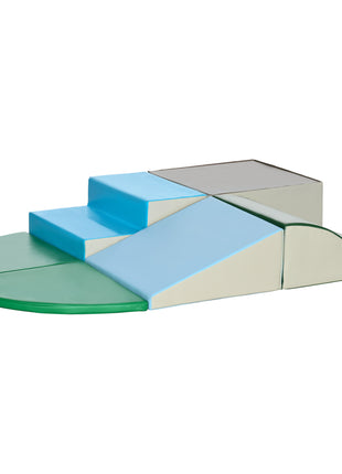 6-Pieces Foam Climbing Blocks for Toddlers 1-3 Years, Soft Play Set for Climb and Crawl, Contemporary