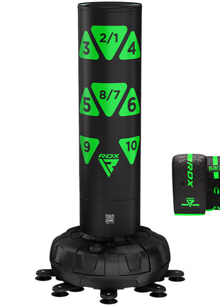 RDX KT Ronin 6ft 2-in-1 Free Standing Target Punch Bags With Mitts Set