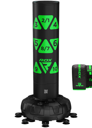 RDX KT Ronin 6ft 2-in-1 Free Standing Target Punch Bags With Mitts Set