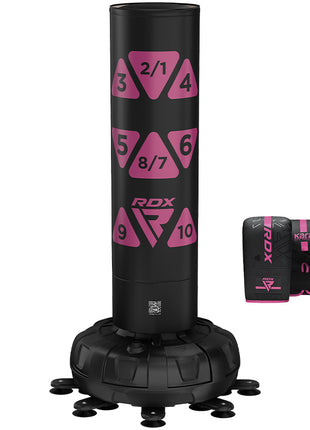 RDX KT Ronin 6ft 2-in-1 Free Standing Target Punch Bags With Mitts Set