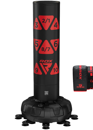 RDX KT Ronin 6ft 2-in-1 Free Standing Target Punch Bags With Mitts Set