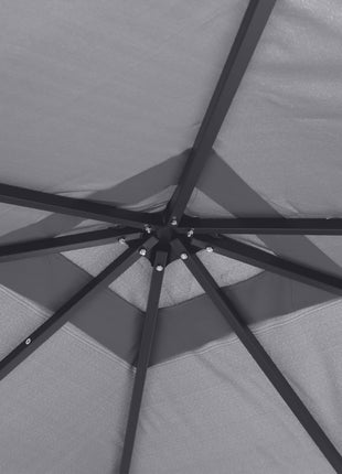 10' x 10' Patio Gazebo, Outdoor Gazebo Canopy Shelter with Netting & Curtains, Vented Roof, for Garden, Lawn, Backyard and Deck, Black