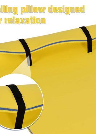 Floating Water Mat Float Pad Used in Lake Pool Water Beach Sea Ocean Yellow