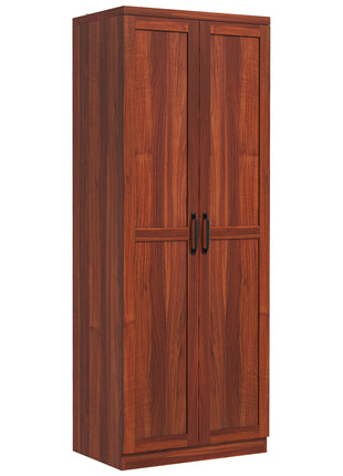 63" Kitchen Pantry Storage Cabinet with Doors and Shelves, Tall Kitchen Cabinet with 2 Doors and 5-tier Shelving