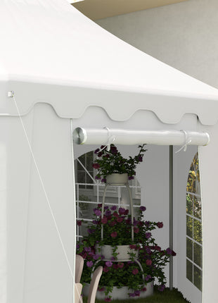 22.3' x 16.4' Large Party Tent Canopy Shelter with Carrying Bags and 2 Doors for Parties, Wedding, Events, BBQ Grill