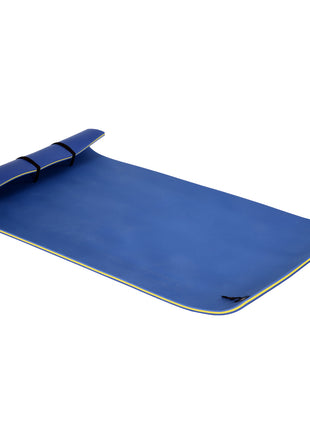 Roll-Up Pool Float Pad for Lakes, Oceans& Pools, Water Mat for Playing, Relaxing & Recreation - Blue