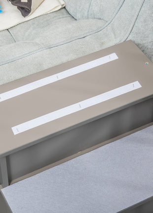 Pet Stairs, Small Dog Steps for Couch Bed with Cushioned Removable Covering, 15.75" x 23.25" x 21.25", Grey