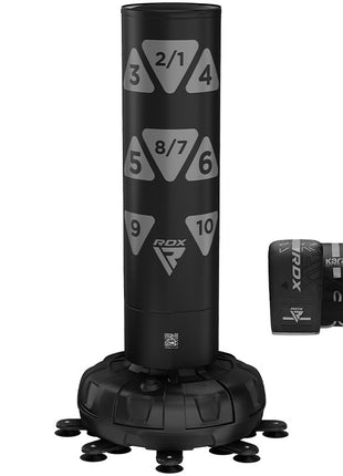 RDX KT Ronin 6ft 2-in-1 Free Standing Target Punch Bags With Mitts Set