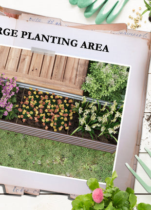 8x2x2ft Galvanized Raised Garden Bed Kit with Safety Edging for Flowers, Herbs and Vegetables, Dark Brown