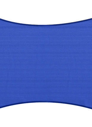 16' x 20' Sun Shade Sail Canopy Outdoor Shade Sail Cloth for Patio Deck Yard with D-Rings and Rope Included, Blue