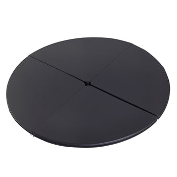 Pole Dance Mat, 2"T x 5'W Folding Pole Crash Mat for Home, Lightweight and Foldable, Black