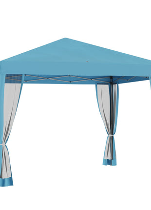 10 x 10 Pop Up Canopy Tent, Outdoor Patio Gazebo with Netting, Carry Bag Included