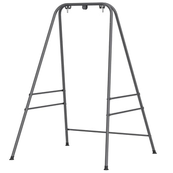 Hammock Chair Stand  Indoor and Outdoor Use with Anti-Slip Foot Pads, 2 Carabiners, Gray