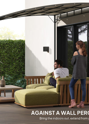 10' x 10' Outdoor Pergola Gazebo, Garden Sun Shade Shelter with Metal Frame for Porch, Patio, Deck, Backyard, Cream