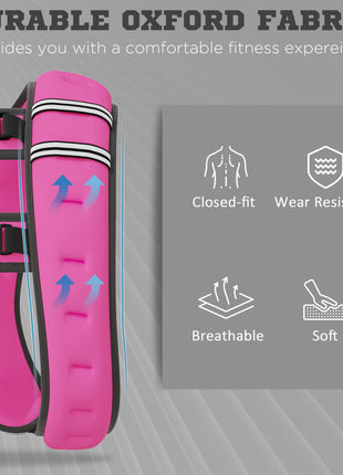 Body Weighted Vest with Pocket, Soft Skin-Friendly Weighted Workout Vest, Adjustable Weighted Running Equipment, 17.6 lbs., Pink