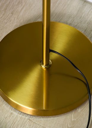 Modern 3-Light Floor Lamp for Living Room, Tree Standing Lamp with Globe Lampshades, 10.75"x10.75"x66.5", Gold