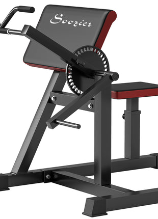 2-In-1 Bicep Preacher Curl Bench Bicep Curl Machine with Adjustable Seat and Elbow Cushion, for Home Gym Workout