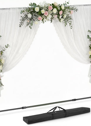 10 x 8 Ft Backdrop Banner Stand Adjustable Height and Width Newest Step and Repeat for Trade Show Wall Exhibitor Photo Booth Background