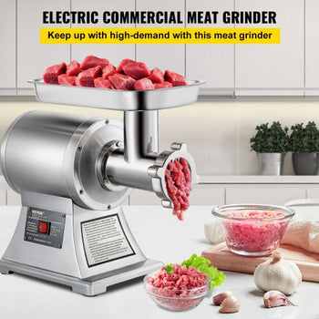Electric Meat Mincer, 1100W 330LBS/H Capacity Meat Grinder Machine, Stainless Steel Meat Grinder Commercial Sausage Stuffer Maker for Home & Commercial Use