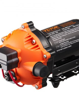 12V Diaphragm Pump, 5 GPM (18.93 L/min), 5-Chamber 12V DC Water Pump with Automatic Pressure Switch 40-100 PSI Adjustable, 1/2'' MNPT Port, for Agricultural Irrigation Construction Site Drainage