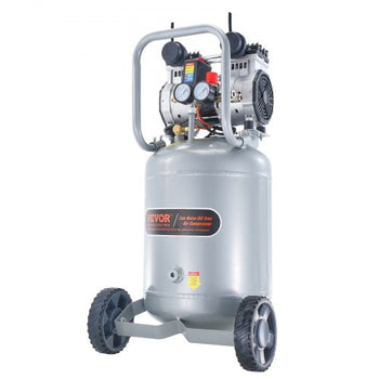 13 Gallon Air Compressor, 2HP 4.6 SCFM@90PSI Oil Free Air Compressor Tank, 66dB Ultra-Quiet Compressor for Tire Inflation, Auto Repair, Woodwork Nailing, Spray Painting (125PSI Max Pressure)
