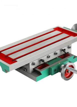Milling Working Table 17.7 X 6.7 Inch, Compound Milling Machine Work Table 2 Axis 4 Ways Move, Multifunction Milling Working Table Heavy-duty Structure,for Milling and Drilling Machine
