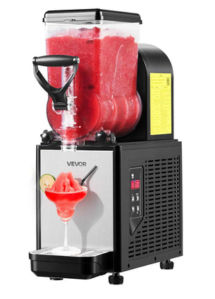 Slushie Machine, 6L/1.6Gal Commercial Slushy Maker, Frozen Drink Maker with Self-Cleaning, Margarita Machine for Restaurants Bars Party for Slushie, Margaritas, Milkshake & More