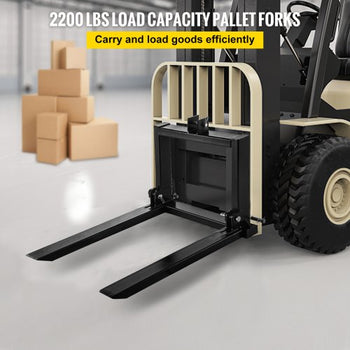 3 Point Hitch Pallet Fork 2000lbs, Fork Attachment for Category 1 Tractor, 25.5\'\'x22\'\'x41\'\', Steel Tractor Heavy Equipment Attachment, for Tractor, Skid Steer Loader