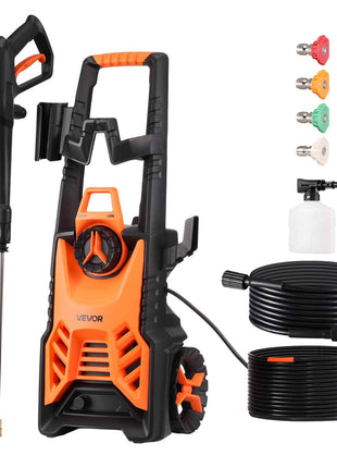 Electric Pressure Washer, Max 4500 PSI and 3.2 GPM, High Power Pressure Cleaning Machine with 4 Quick Connect Nozzles and a Foam Cannon, Ideal for Cars/Fences/Driveways/Patios/Home Cleaning