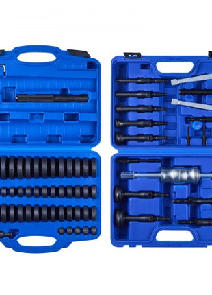 Bearing Press Kit, 52+16 Pcs, 2 in 1 Bushing Driver Tool & Bearing Press Kit, Race and Seal Driver Set with 49 Bushings, 10 Collets, Slide Hammer, Heavy Duty Removal Installation Set with Case